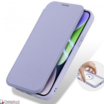Dux Ducis Skin X Pro dirbtinos odos dėklas violetinis su magsafe (Apple Iphone 15) Dux Ducis Skin X Pro dirbtinos odos dėklas violetinis su magsafe (Apple Iphone 15)
